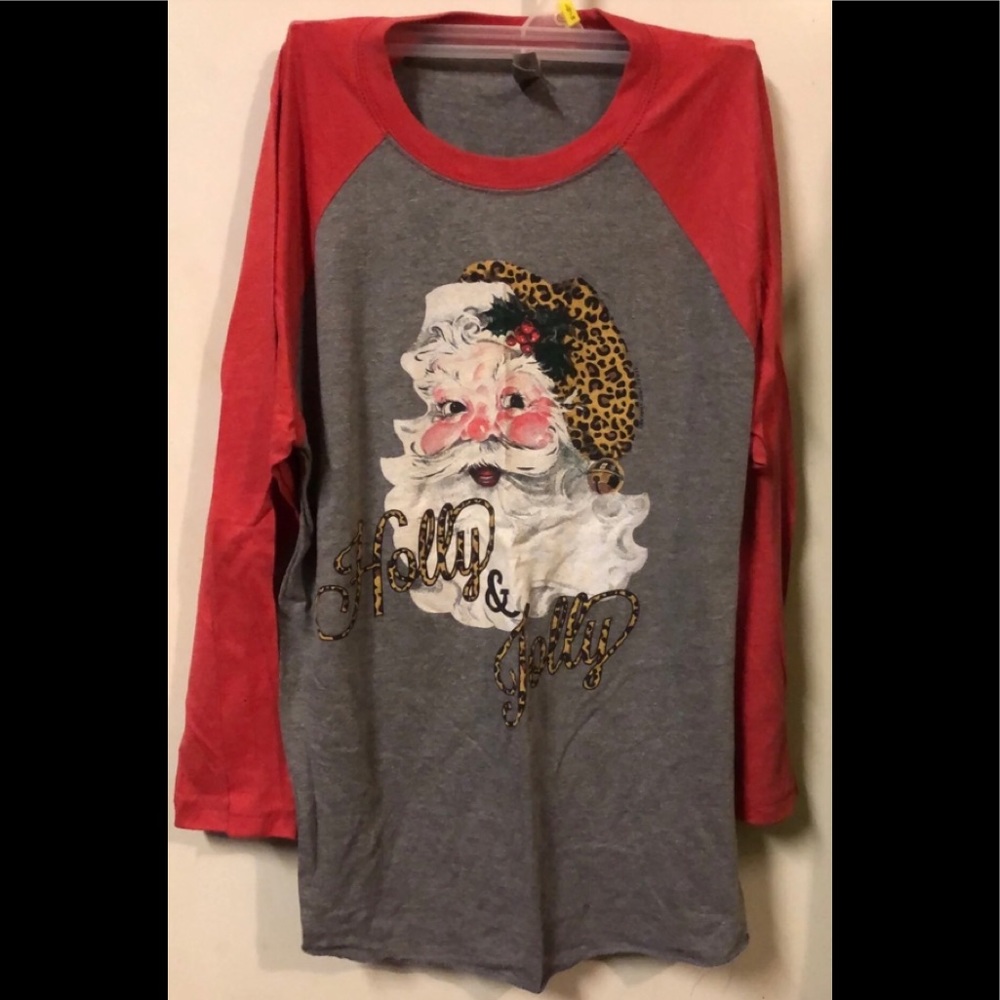 Holly Jolly Cheetah Santa Shirt!